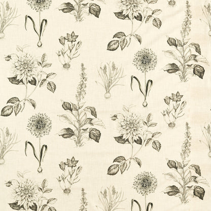 Roseraie Charcoal fabric by Clarke & Clarke
