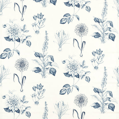 Roseraie Midnight fabric by Clarke & Clarke
