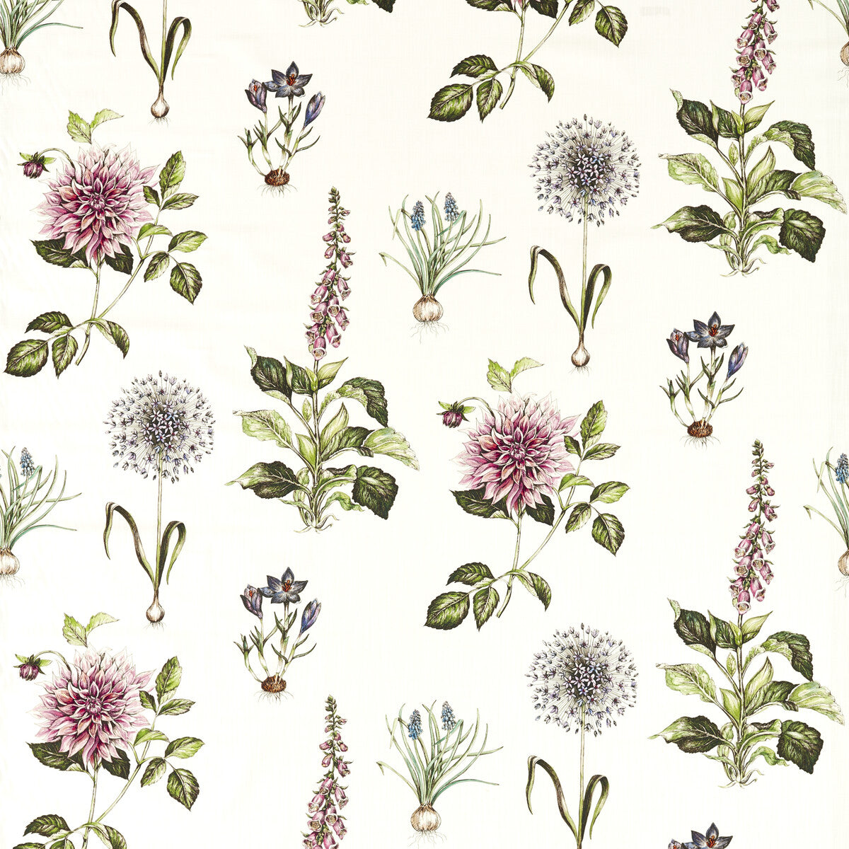 Roseraie Summer fabric by Clarke & Clarke