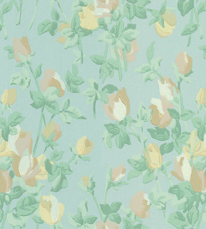 Roseraie Wallpaper by Jannelli&Volpi Sky Blue