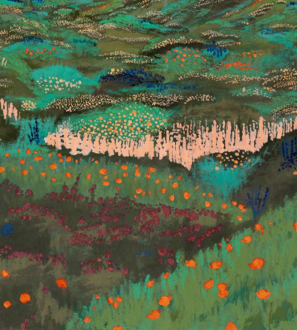 Rossinyol Mural by Tres Tintas Dark green