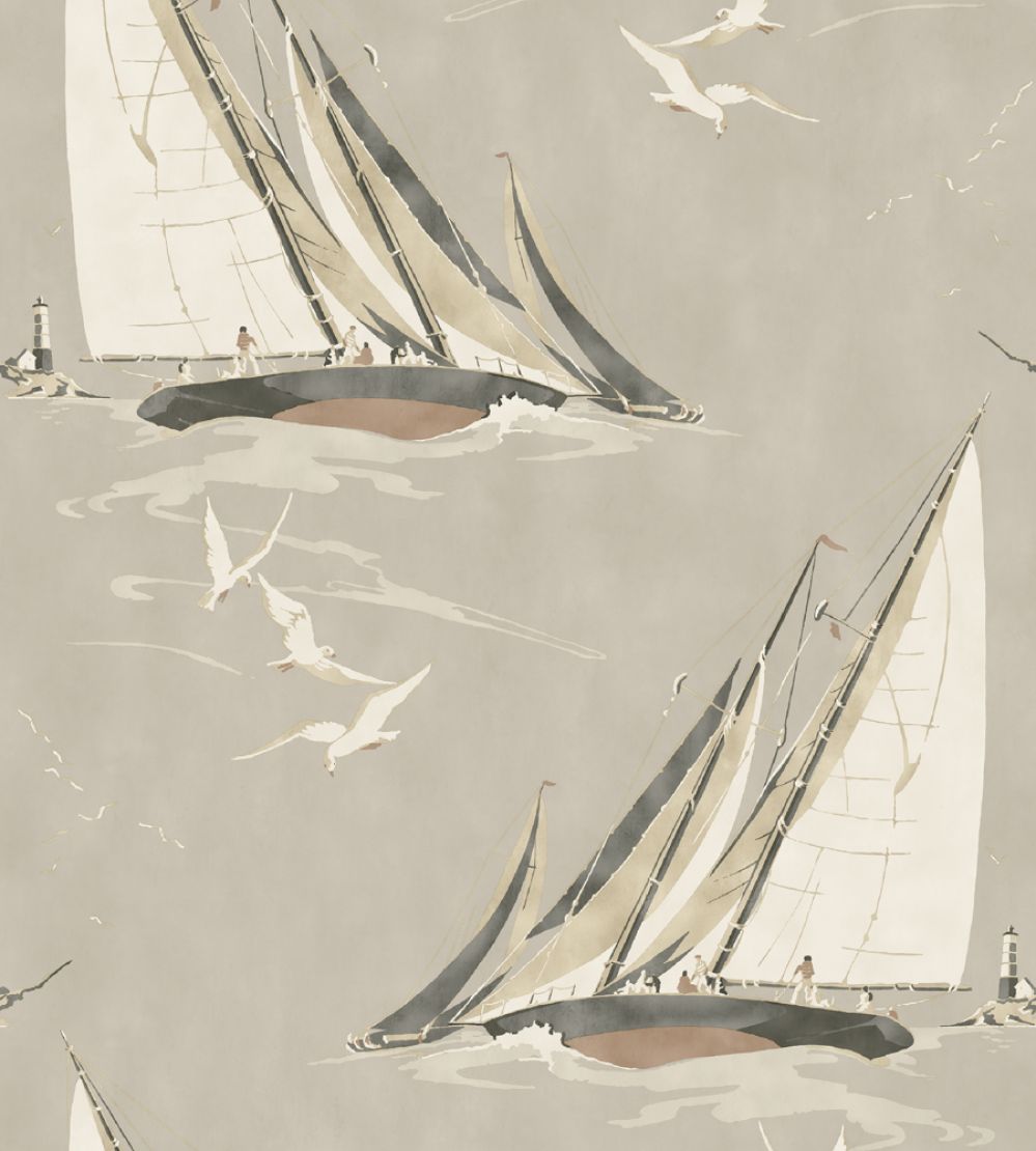Round The Island Wallpaper by Mulberry Home Antique