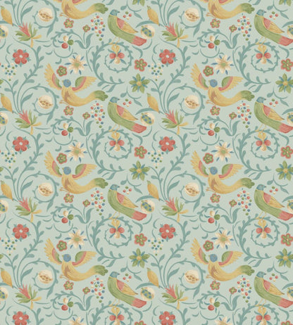 Royal Court Wallpaper by GP & J Baker Aqua