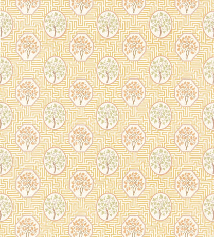 Royal Maze Fabric by GP & J Baker Ochre