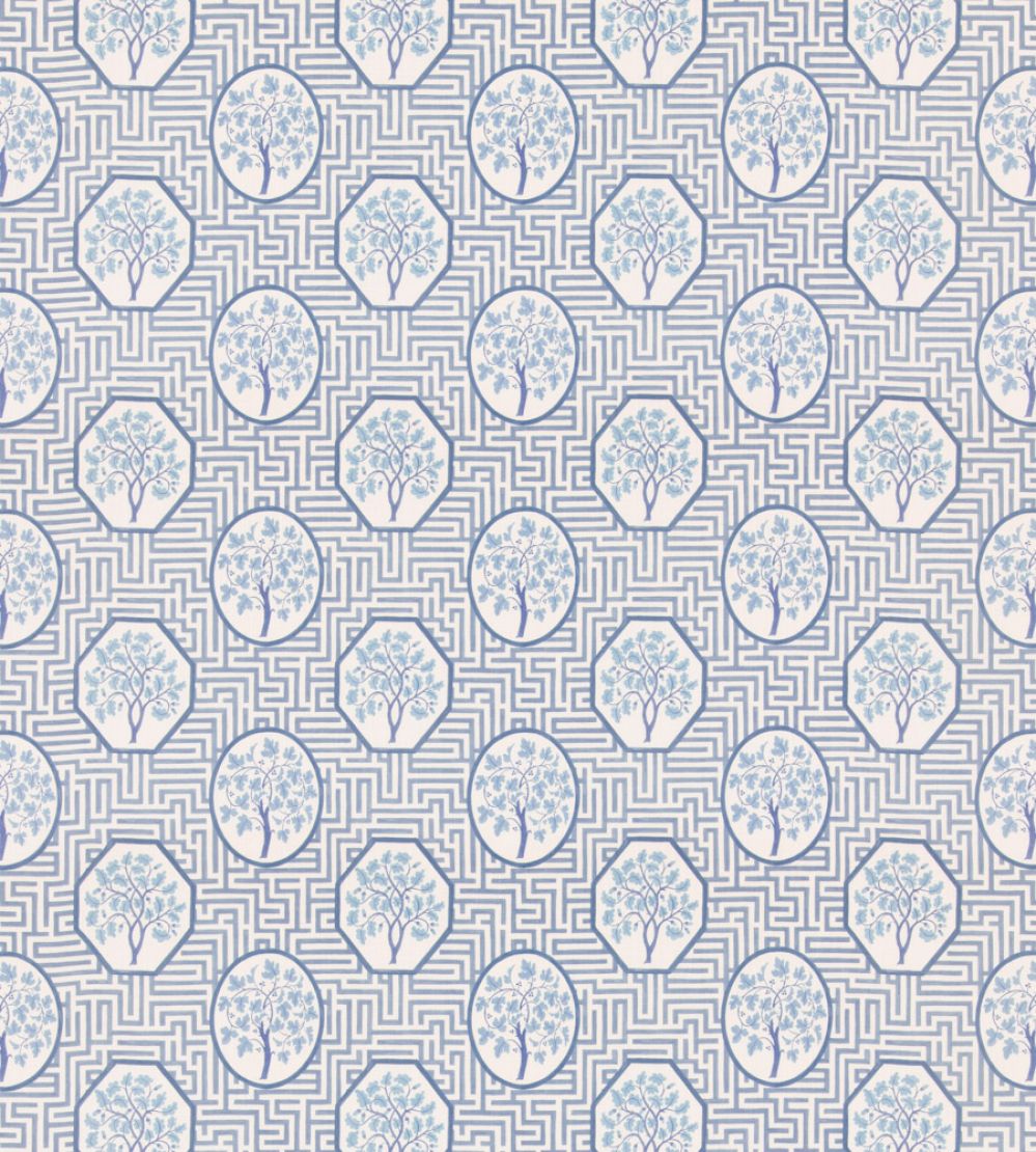 Royal Maze Fabric by GP & J Baker Royal Blue