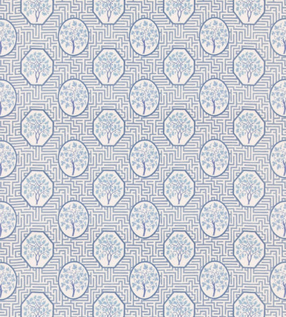 Royal Maze Fabric by GP & J Baker Royal Blue