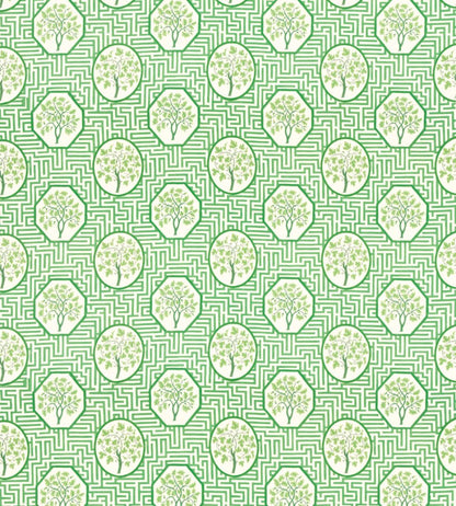 Royal Maze Fabric by GP & J Baker Royal Green