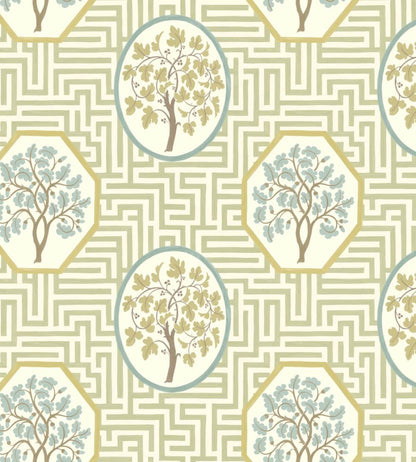 Royal Maze Wallpaper by GP & J Baker Sage