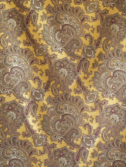 Royal Paisley Fabric by Watts 1874 in Amber