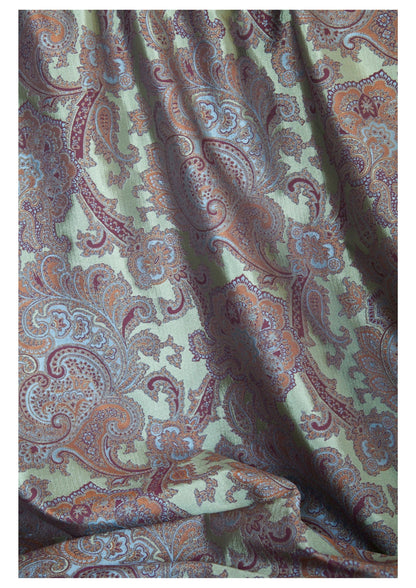 Royal Paisley Fabric by Watts 1874 in Peruvian Blue