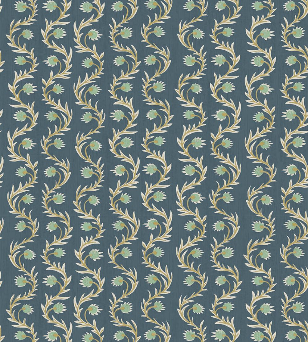 Rubia Wallpaper by Josephine Munsey Navy