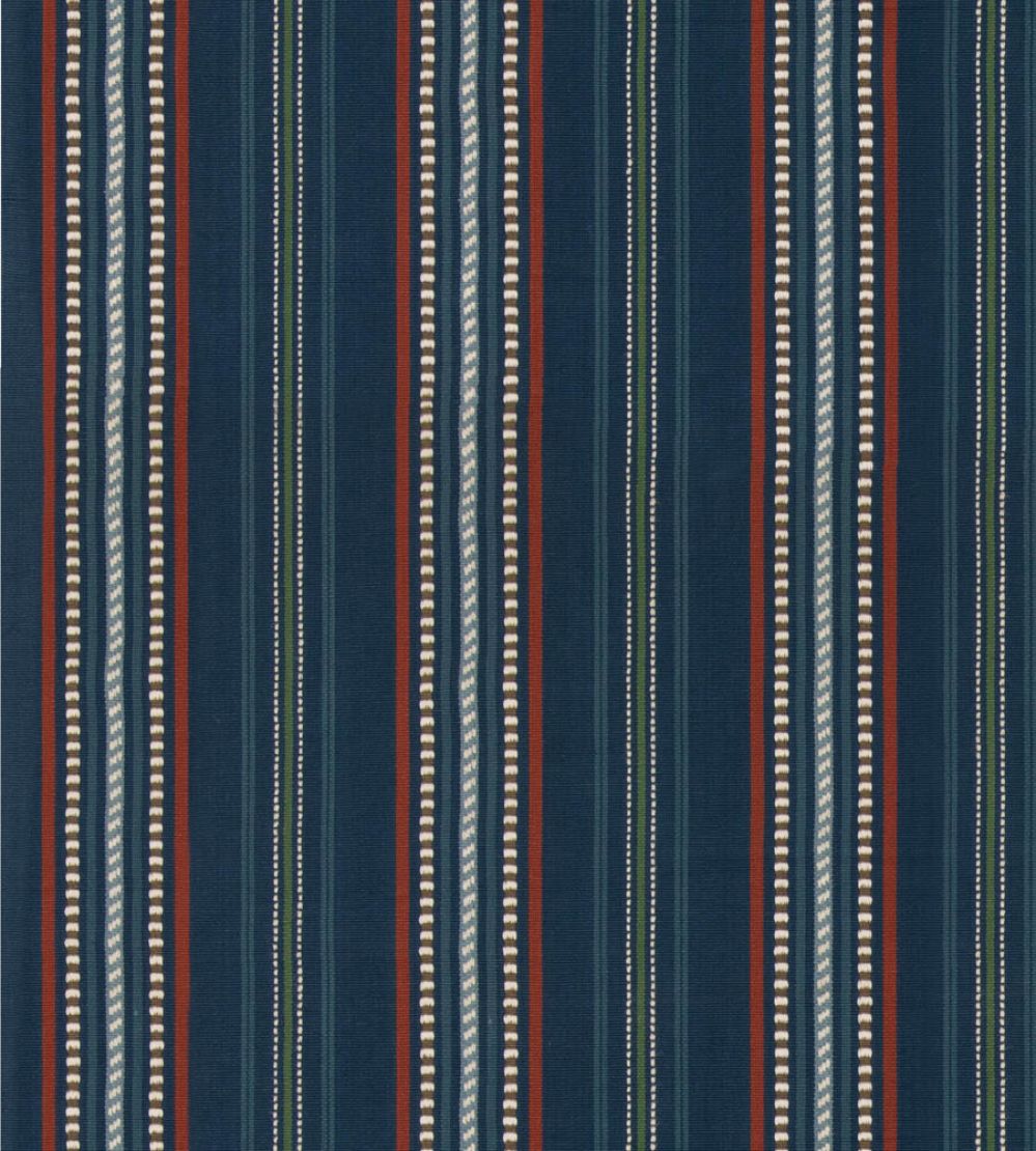 Rufus Stripe Fabric by GP & J Baker Indigo