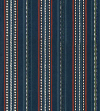 Rufus Stripe Fabric by GP & J Baker Indigo