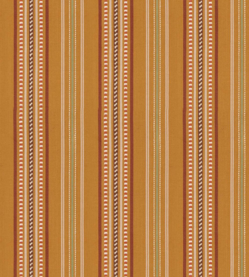 Rufus Stripe Fabric by GP & J Baker Ochre