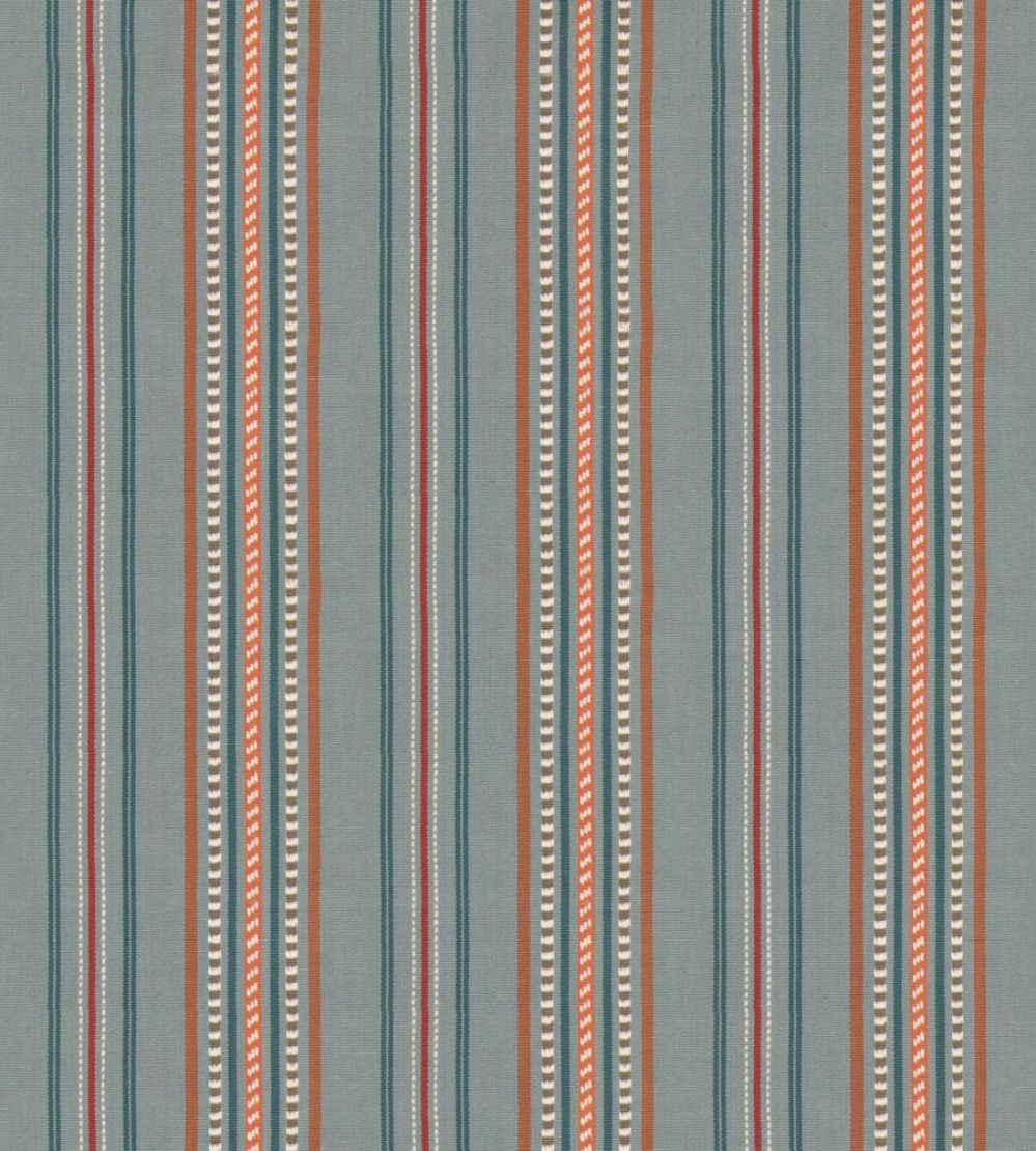 Rufus Stripe Fabric by GP & J Baker Teal