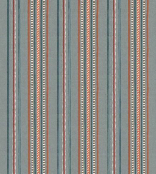 Rufus Stripe Fabric by GP & J Baker Teal