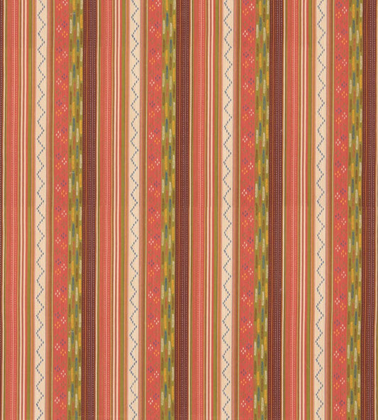 Runaway Fabric by GP & J Baker Coral/Green