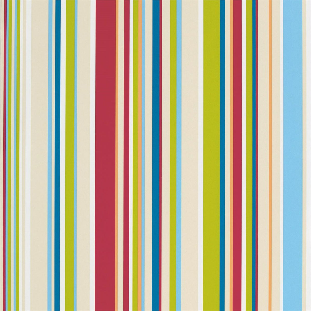 Rush Strawberry/Sailor Blue/Apple/Neutrals wallpaper by Harlequin