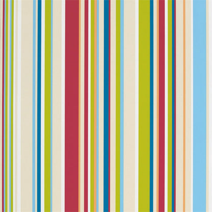 Rush Strawberry/Sailor Blue/Apple/Neutrals wallpaper by Harlequin