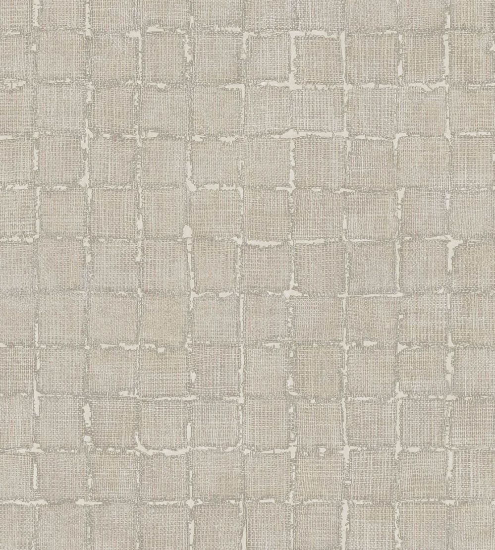 Rustic Check Wallpaper by Eijffinger Beige / Sand