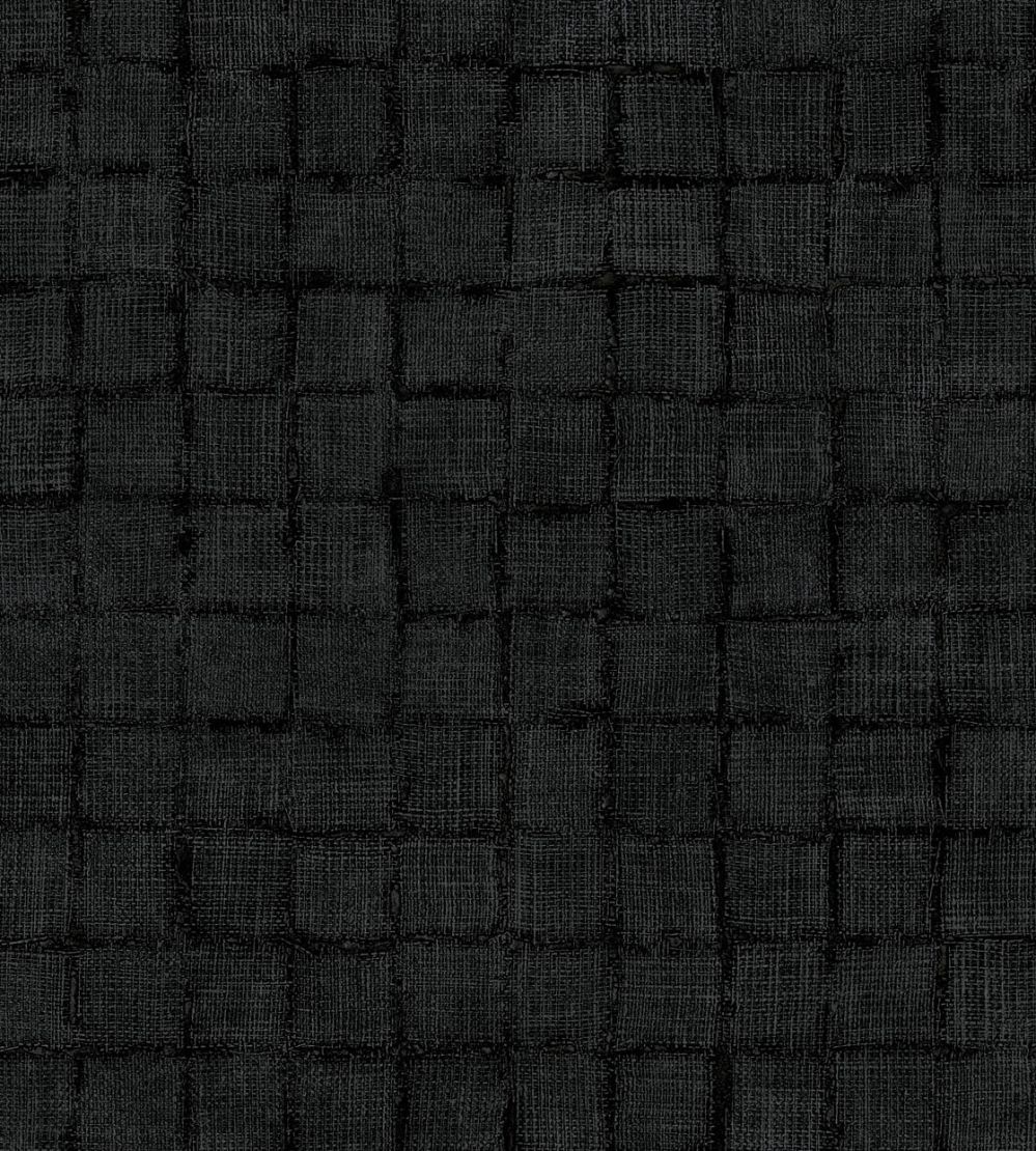 Rustic Check Wallpaper by Eijffinger Black