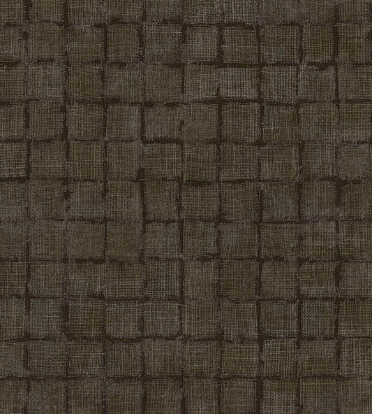Rustic Check Wallpaper by Eijffinger Brown / Taupe