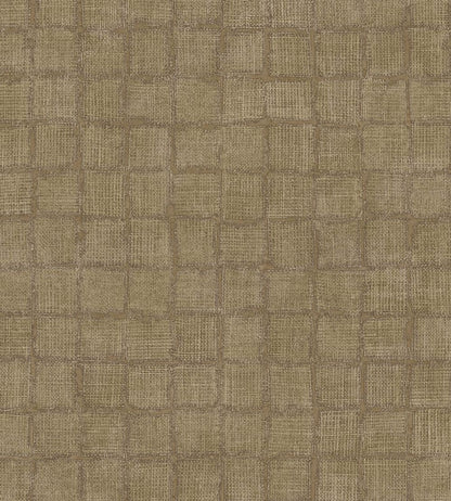 Rustic Check Wallpaper by Eijffinger Gold