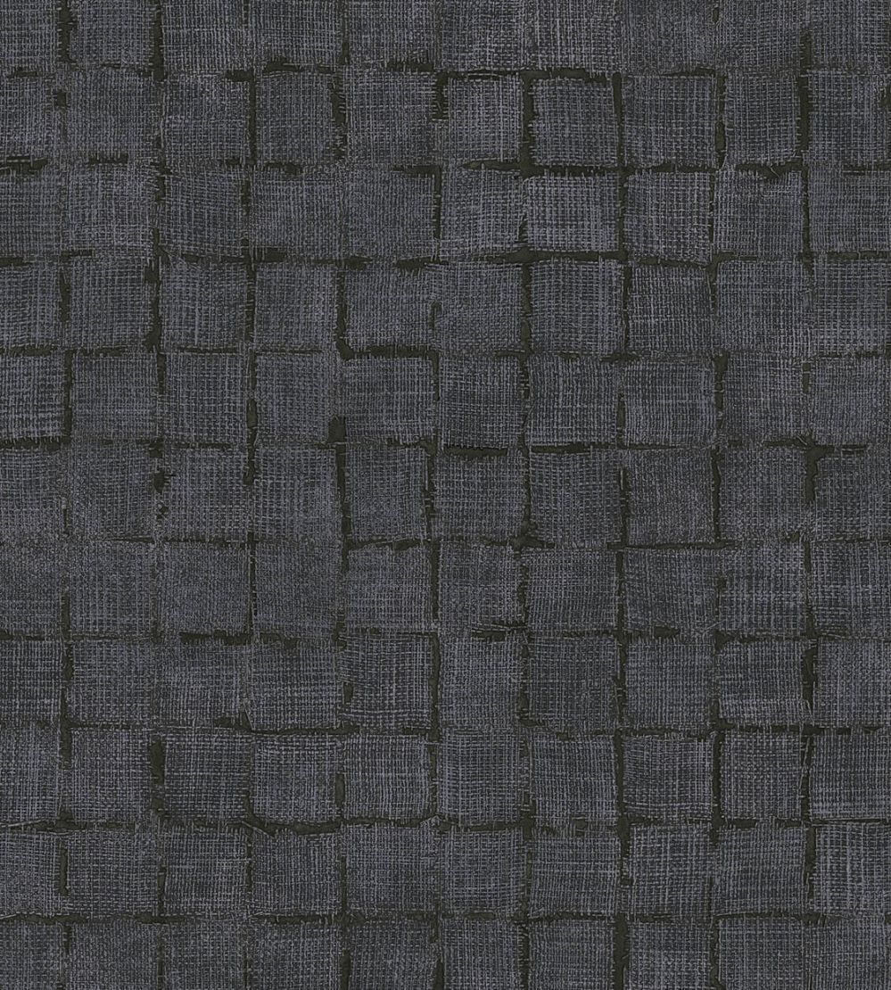 Rustic Check Wallpaper by Eijffinger Grey / Silver