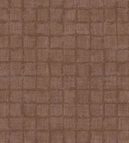 Rustic Check Wallpaper by Eijffinger Orange / Terracotta