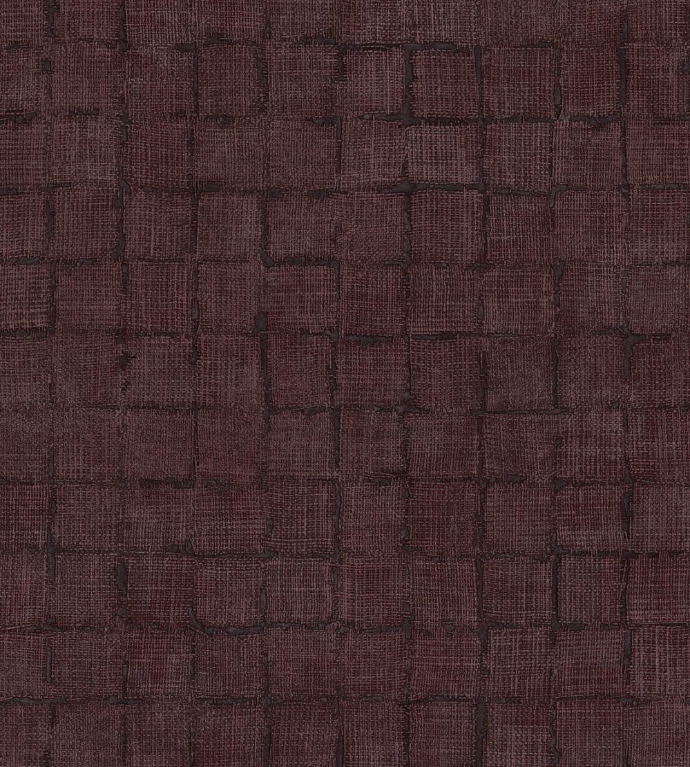 Rustic Check Wallpaper by Eijffinger Red