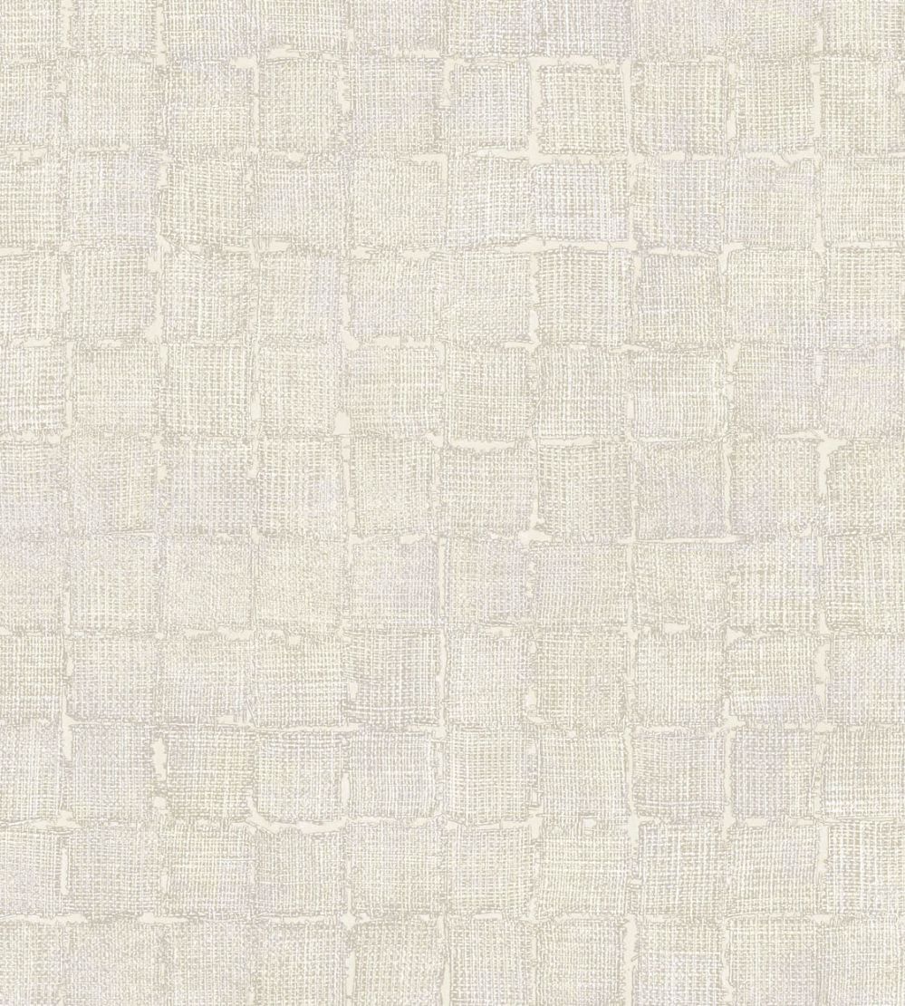 Rustic Check Wallpaper by Eijffinger White / Cream