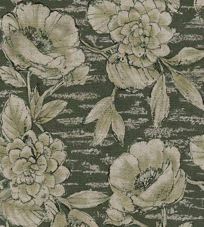 Rustic Floral Wallpaper by Eijffinger Green