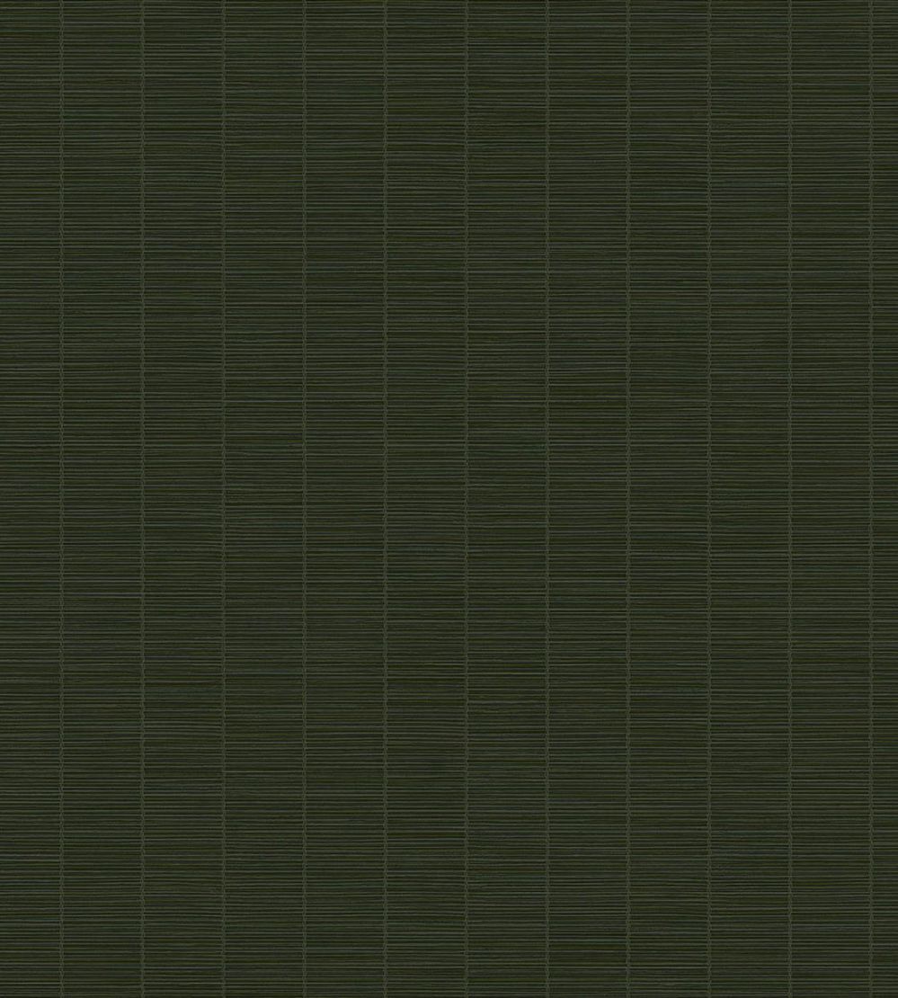 Rustic Stripe Wallpaper by Eijffinger Dark Green