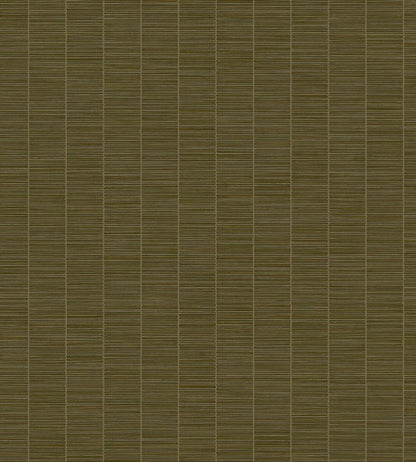 Rustic Stripe Wallpaper by Eijffinger Green