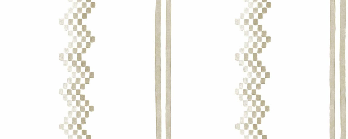 Ruta wallpaper by Coordonné in Arena, flat pattern view