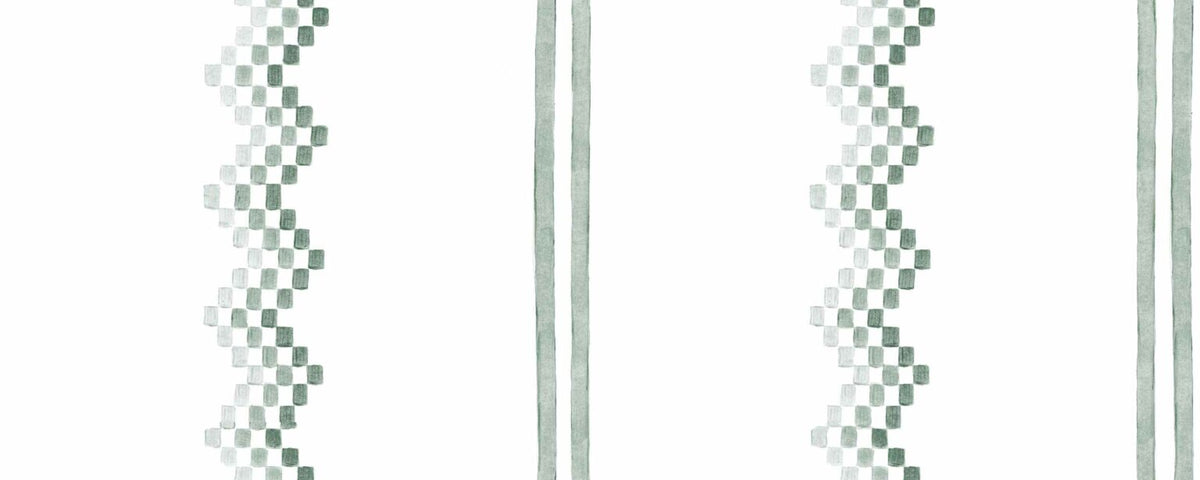 Ruta wallpaper by Coordonné in Celadón, flat pattern view