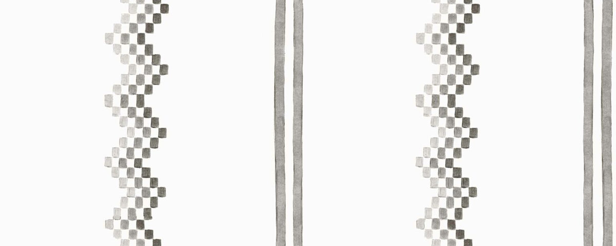Ruta wallpaper by Coordonné in Onix, flat pattern view