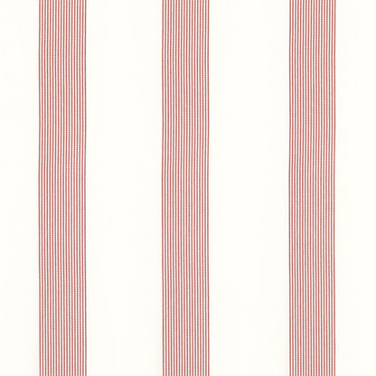 Sabine Stripe Fabric by Thibaut in Cranberry (FWW81734)