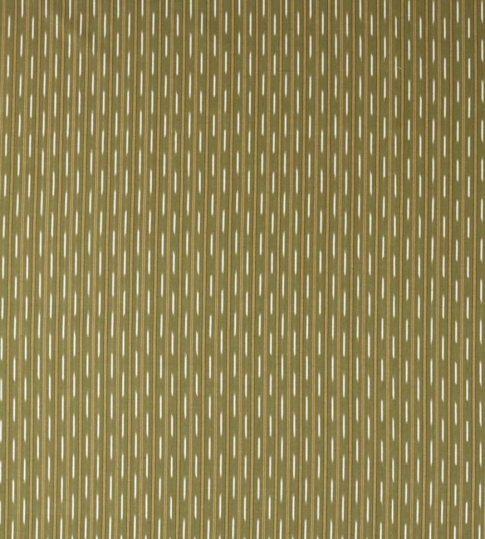 Sabu Stripe Fabric by Sanderson Olivine/Gold
