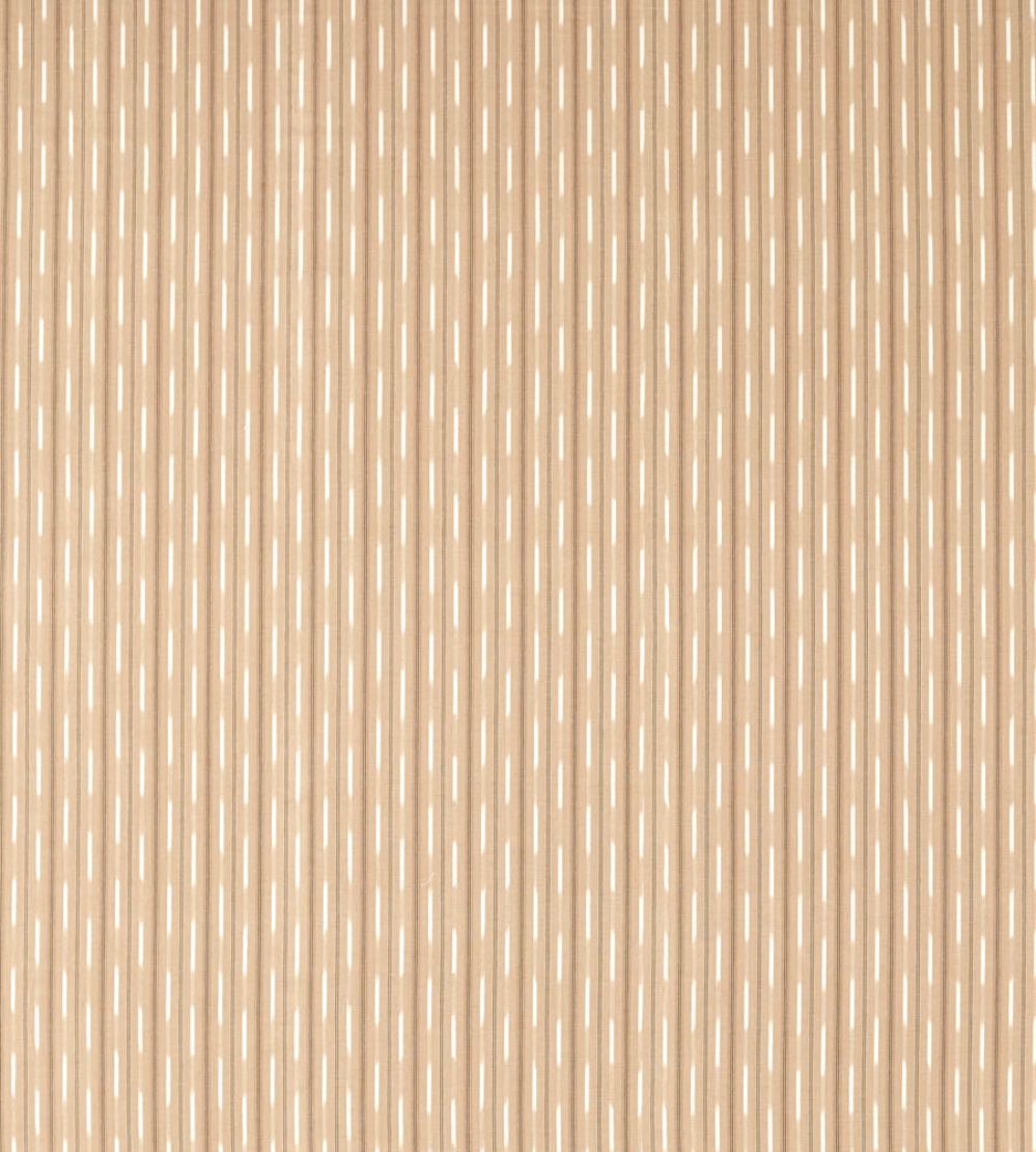 Sabu Stripe Fabric by Sanderson Stone/Oak