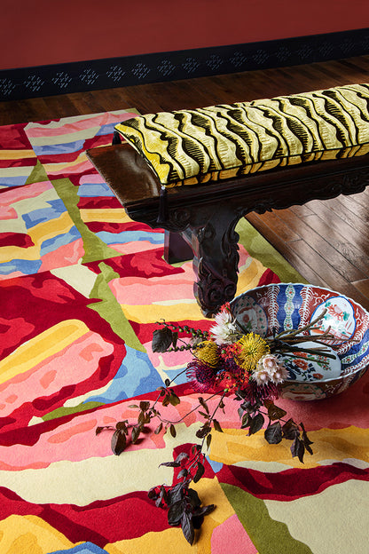 Saekdong Rug by Pierre Frey shown in a room setting (view 1)
