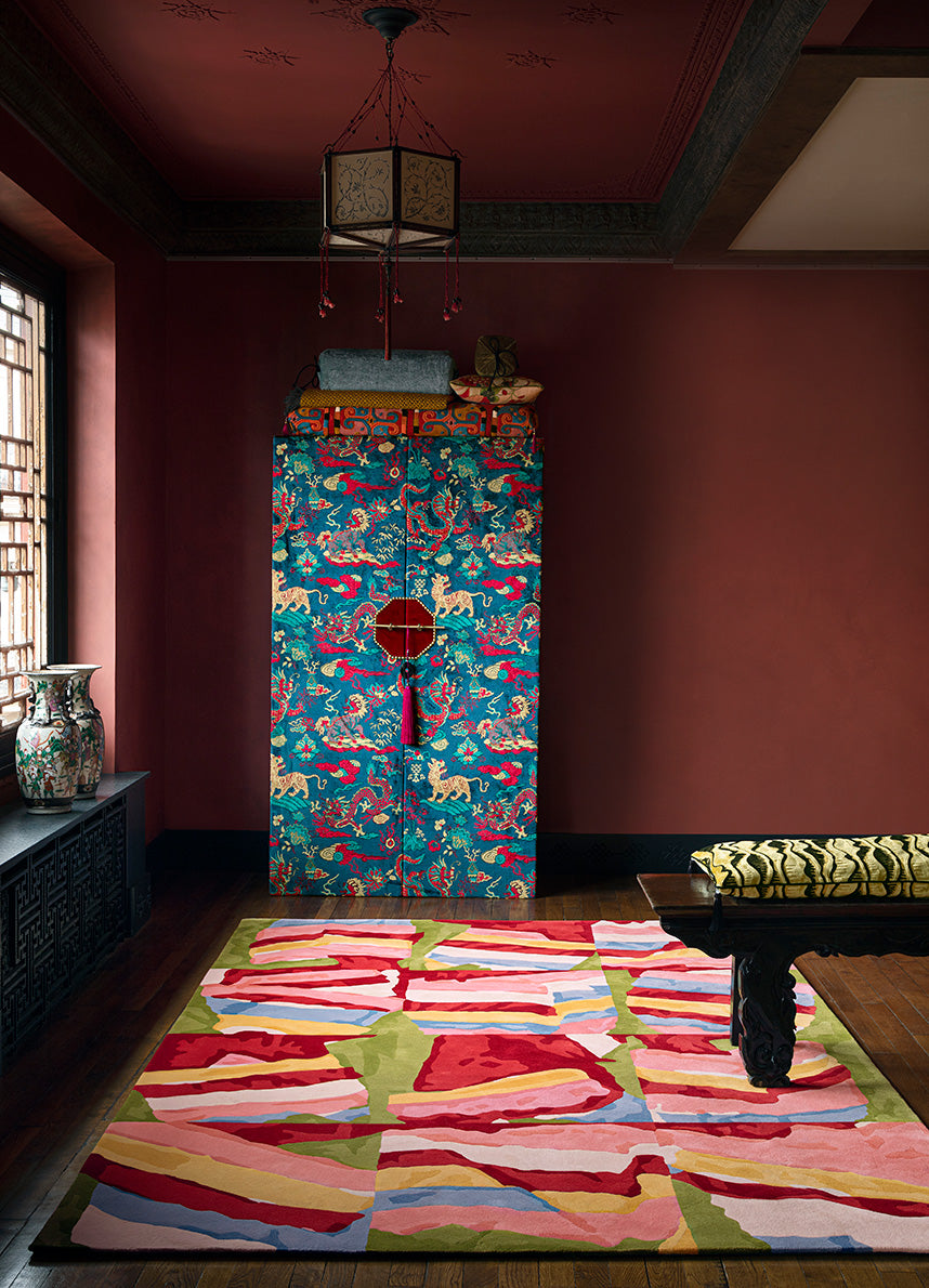 Saekdong Rug by Pierre Frey shown in a room setting (view 2)