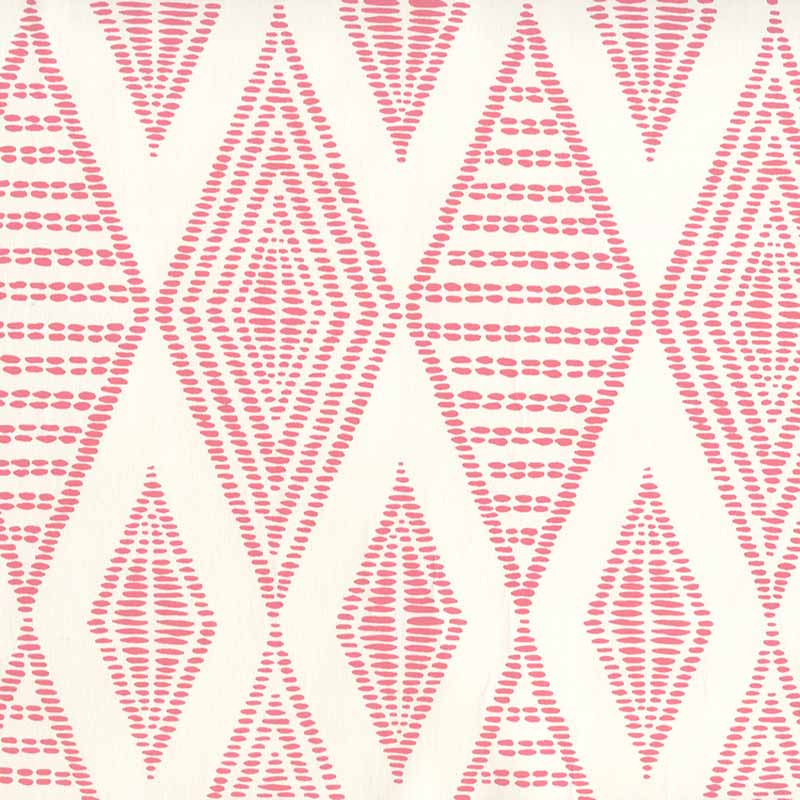 Safari Embroidery Melon on Almost White wallpaper by Alan Campbell