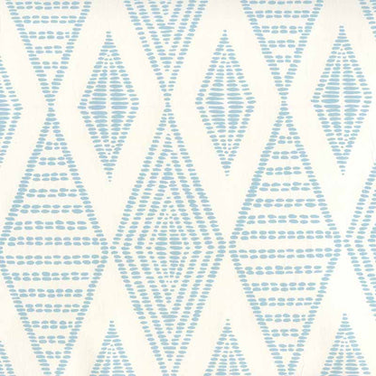 Safari Embroidery Soft Windsor on Almost White wallpaper by Alan Campbell