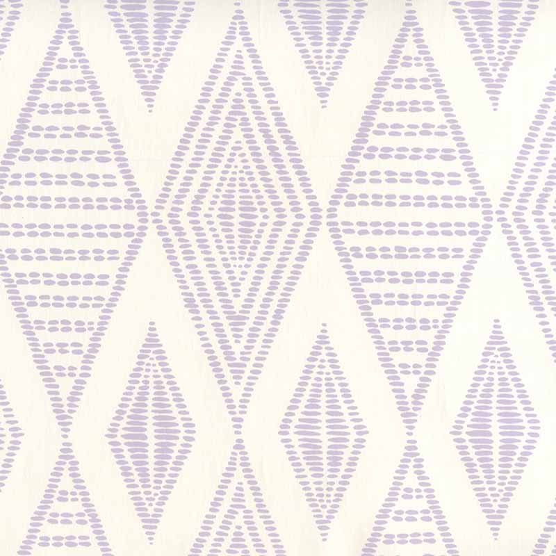 Safari Embroidery Soft Lavender on Almost White wallpaper by Alan Campbell