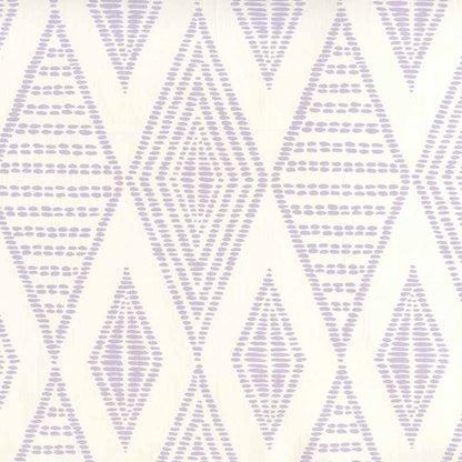 Safari Embroidery Soft Lavender on Almost White wallpaper by Alan Campbell