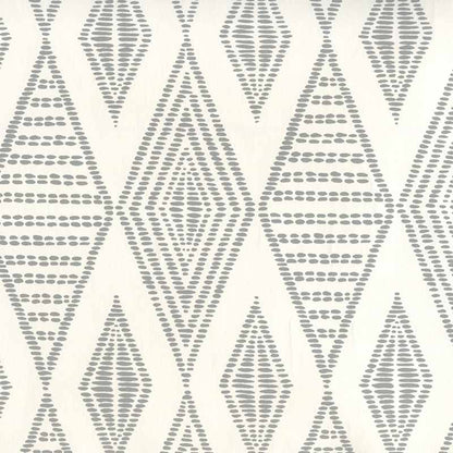 Safari Embroidery Medium Gray on Almost White wallpaper by Alan Campbell