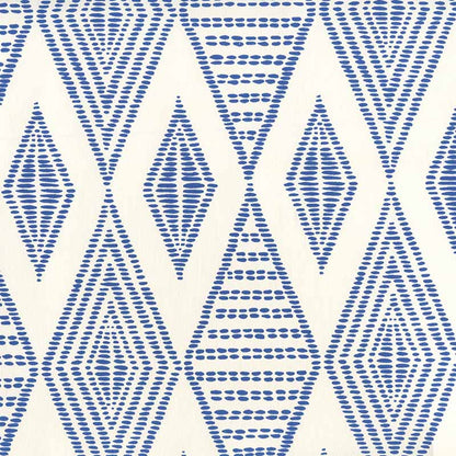 Safari Embroidery New Navy on Almost White wallpaper by Alan Campbell