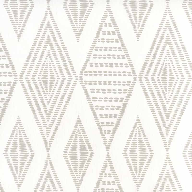 Safari Embroidery Pale Grey on White wallpaper by Alan Campbell