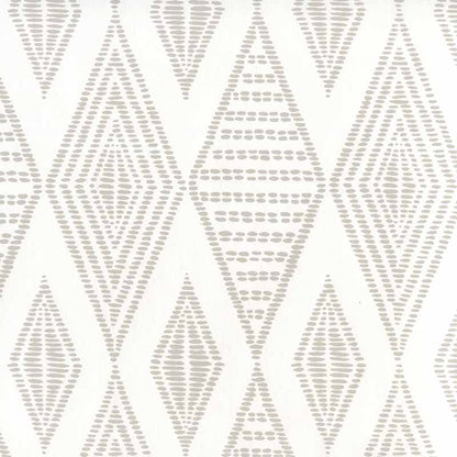 Safari Embroidery Pale Grey on White wallpaper by Alan Campbell